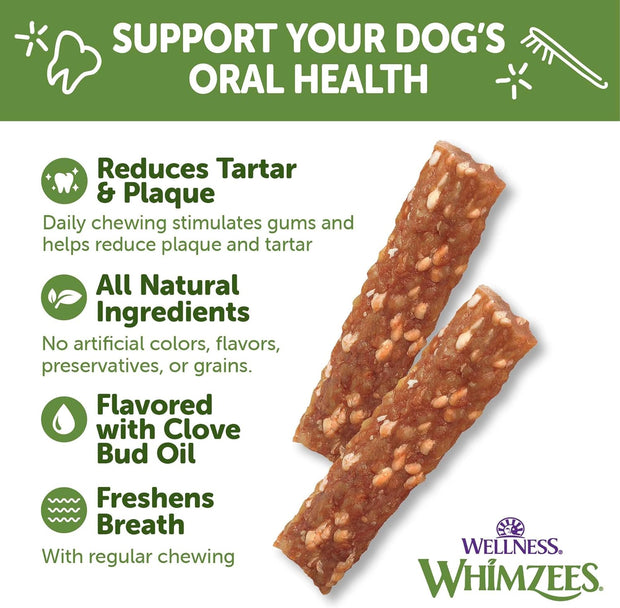 Wellness WHIMZEES Veggie Sausage Dog Dental Treats