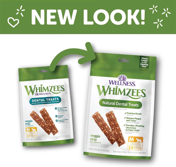 Wellness WHIMZEES Veggie Sausage Dog Dental Treats