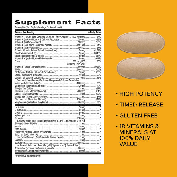 GNC Mega Men Sport Multivitamin Caplets