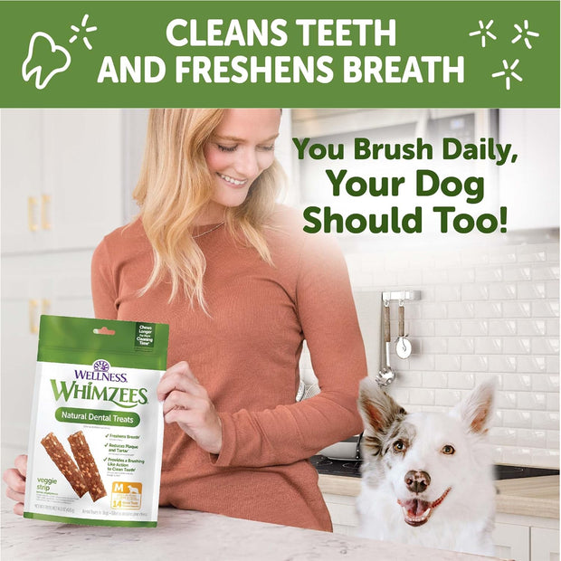 Wellness WHIMZEES Veggie Sausage Dog Dental Treats
