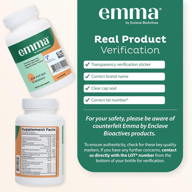 Emma Gut Health - 2 Pack - Gas and Bloating Relief